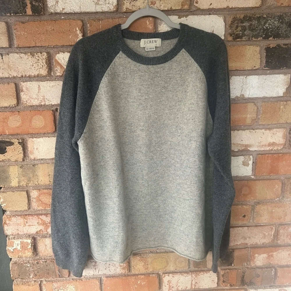 J Crew Men’s 100 percent Lambswool Crewneck Sweater